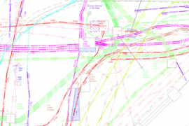 Utility Mapping Survey CAD diagram