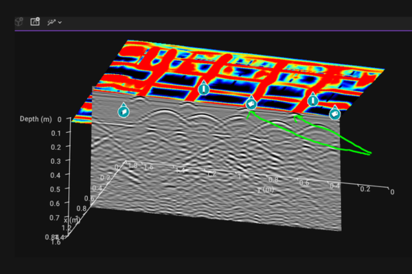 GPR Concrete Inspection Survey diagram