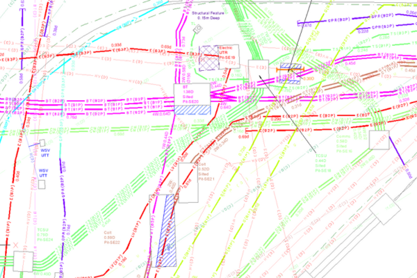 Utility Mapping Survey Diagram