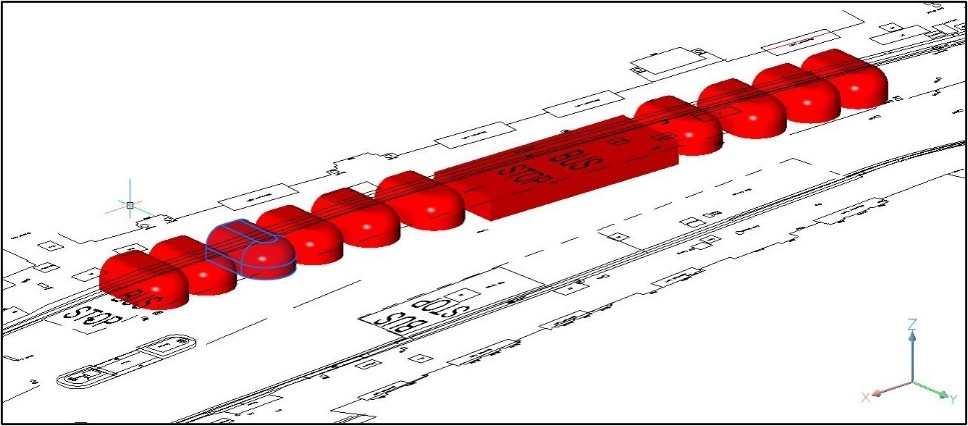 Detected London buried cellars modelled in 3D