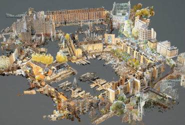 Point cloud data scan of St Katharine Docks by Macleod Simmonds using the NavVis VLX3